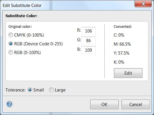 Fiery ile Spot Renk Optimizasyonu Fiery aynı zamanda Substitute Color özellliği ile dosya içerisinde