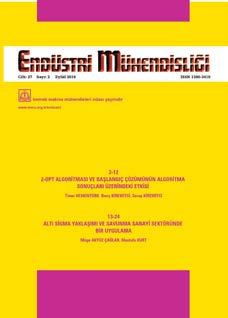 .1.3 Endüstri Mühendisliği Dergisi 1989 yılından bugüne 3 aylık periyotlarla yayımlanan dergimizin