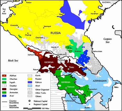 272 EK-I: Kafkasya da Etnik Durum Kaynak: Ariel Cohen, Ethnic Interests Threaten U.S.