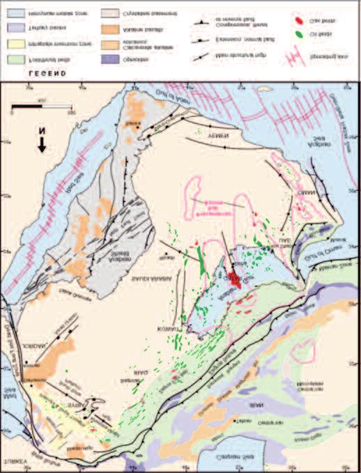 Riftin of the Red Sea and Stratigraphc evolution of Midyan Basin Ş ki 3. Arap Levhası nı ve İran ın tektonik elementlerini gösteren lokasyon haritası.