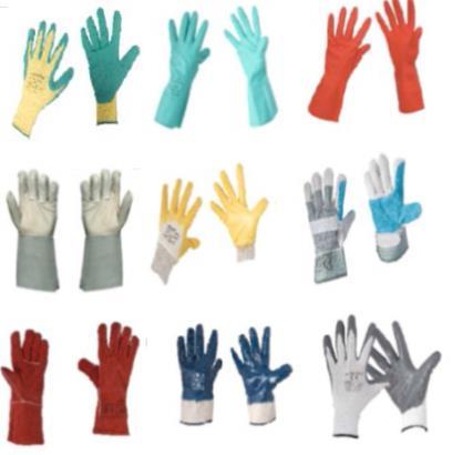 VI. EL VE KOL KORUYUCULARI El koruyucuları Özel koruyucu eldivenler: Makinelerden, kimyasallardan, elektrik ve ısıdan koruyan eldivenler.