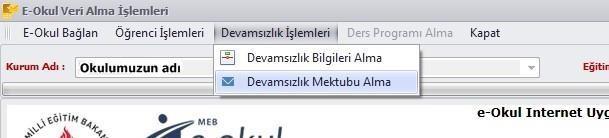 Uyarı Diliminden kaç günlük uyarı gönderecek isek onu seçelim ve gönderme tarihini belirttikten sonra listele ikonuna tıklayalım.