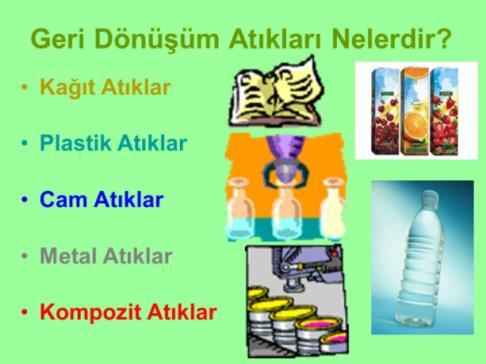 TEHLİKESİZ ATIKLAR Tehlikesiz atık: Karışık metal atıklarının oluşturduğu hurdalar, ahşap atıkları, kırılmış seramikler veya tuğlalar, kırılmış pencere camları, toprak ve taşlar sayılabilir.