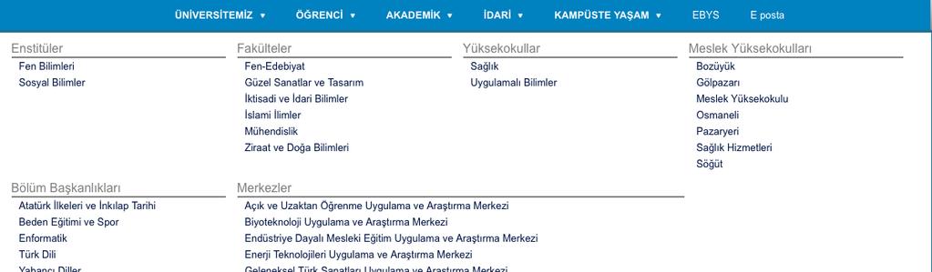 AÇIK VE UZAKTAN ÖĞRENME UYGULAMA VE ARAŞTIRMA MERKEZİ Uzaktan öğretim sistemine ulaşmak için Bilecik Şeyh Edebali Üniversitesi ana