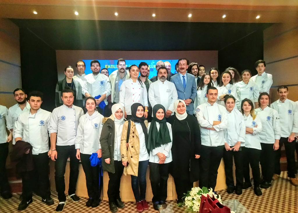 Tv Çekim ATV tarafından Gastronomi ve Mutfak Sanatları Bölümünün Fakültemiz Gastronomi ve Mutfak Sanatları Bölümü tanıtım çekimleri 05 Mart 2018 günü üniversitemizde yapıldı.