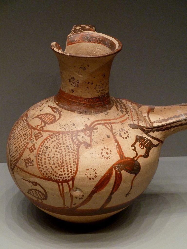 Miken Uygarlığında Sürahi, çanak, çömlek, vazo ressamcılığı ilerlemeler kaydetmiş ve bulunan resimli eşyalar, Uygarlığın gelişmişlik düzeyini ve sanatta ulaşmış olduğu seviyeyi