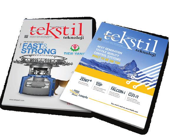 Yayın Akışı TEMMUZ AĞUSTOS Hindistan Tekstil Makineleri Özel Dosyası İspanyol Tekstil Makineleri Özel Dosyası Örme Endüstrisine Genel Bakış Örme Makinelerindeki Gelişmeler Çorap Makinelerindeki