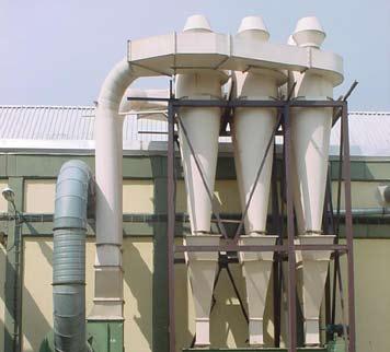 Siklon ve Multisiklon Grupları (GS) Endüstriyel tesislerde havalandırma hattındaki hava içinde bulunan iri toz partiküllerinin havadan ayrıştırılması için kullanılmaktadır.