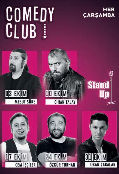 COMEDY CLUB HER ÇARŞAMBA Her Çarşamba Akasya Kültür Sanat ta Comedy Club da eğlenceye doyacaksınız!