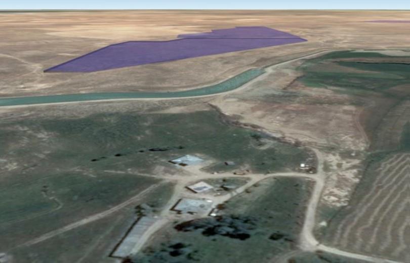 Şekil 2: Omicron Erciş sahası ile Dönemeç Delta Sulak alanını gösteren uydu görüntüsü 2.