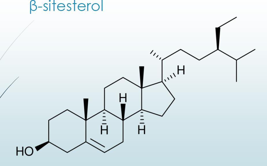 Sterol Tohum yağlarının Δ-7 stigmasterol içerikleri zeytin yağına göre çok yüksektir.