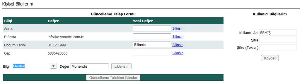 Tüm Borçlarım sayfası da Aktif Borçlarım sayfasına benzer şekilde işlemekte farklı olarak 1 ay sınırı olmadan, dönem içindeki tüm borçlandırmalarınız listelenmektedir.