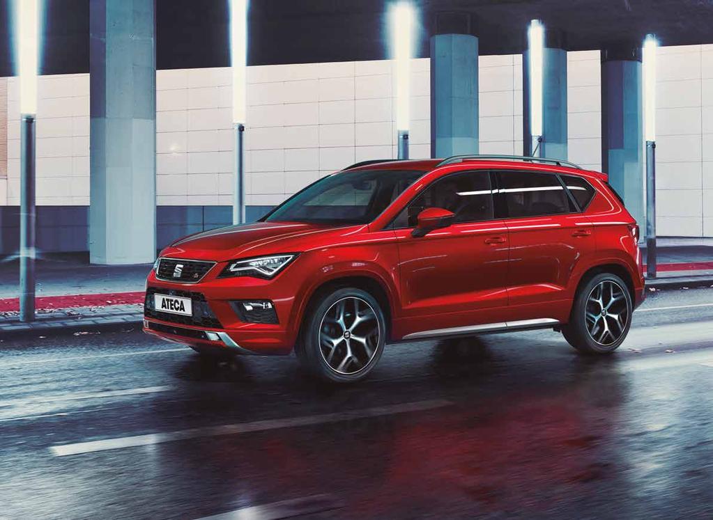 SEAT ATECA ÖZGÜVENİN GÖRÜNÜŞÜ. Yeni SEAT Ateca, dış tasarımındaki keskin hatlarının kazandırdığı belirgin ve dinamik tarzıyla her günün üstesinden özgüvenle gelir.