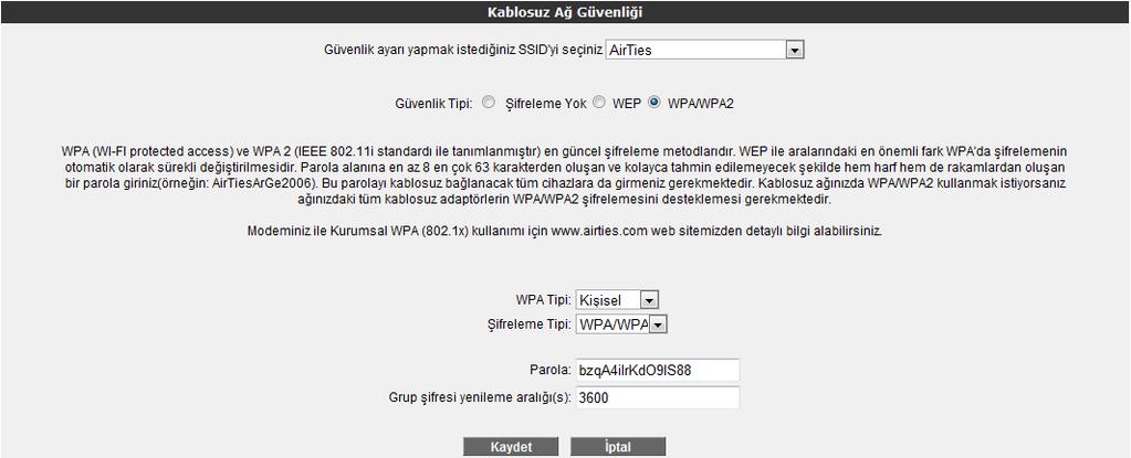 4. Parola alanına en az 8 en çok 63 karakterden oluşan ve kolayca tahmin edilemeyecek şekilde hem harf hem de rakamlardan oluşan bir parola giriniz. 5.