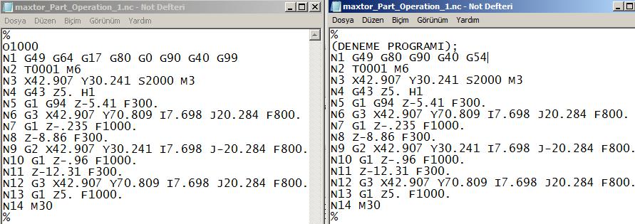 3 1: Program ismini açıklama olarak değiştirdik. Numarayı tezgahta vereceğiz.