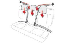 Ergonomi ve konfor Arka koltuklar Bagajın yükleme alanını değiştirmek için yatırılabilir sırtlıklı (1/3-2/3) ve sabit tek parça minderli oturma sırası veya