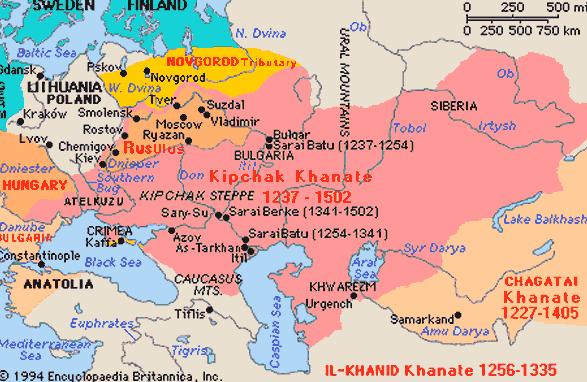 Altınordu Devleti Hanlarından Berke Han (1257-1267) Seyfettin el-buhari'nin etkisiyle İslamiyet i seçmiş, Özbek Han döneminde (1313-1340) İslamiyet Kafkas- Karadeniz steplerinde hızla yayılmış,