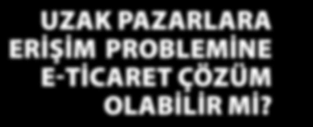 Dijitalleşmenin getirdiği kolaylıklar, özelikle KOBİ lerin yeni pazarlara erişim aşamasında karşılaşacakları maliyetleri azaltıyor.