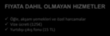 Belirtilen otellerde oda & kahvaltı konaklama. Havaalanı otel ve otel havaalanı transferleri. Otel Fuar alanı ve Fuar alanı otel transferleri. Fuar alanı ikili iş görüşmeleri.