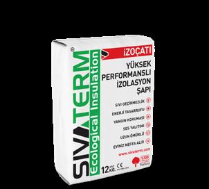 www.sivaterm.com 10 SIVATERM İzozemin Isı ve Ses Yalıtım Şapı İçerisinde bor ve genleştirilmiş mineraller barındıran, kuru forma sahip toz grubu sınıfındaki ekolojik şaptır.