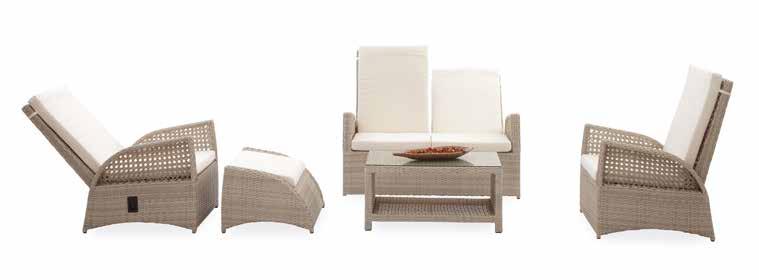 sette collection RATTAN OTURMA GRUBU SF 35 Tekli Koltuk h:60cm