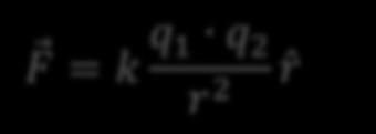 Coulomb Yasası, Coulomb Yasası FF = kk qq 1 qq 2 rr 2 rr k bir orantı katsayısı olup Coulomb sabiti denilmektedir ve değeri