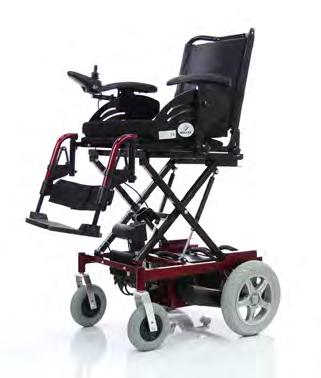 sürüş sağlayan akülü tekerlekli sandalyedir.