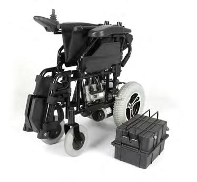 WG-P120 WOLLEX AKÜLÜ Tekerlekli Sandalye Katlanabilir şase ve sırt