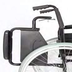 Manuel tekerlekli sandalye iç ve dış alanda kullanıma uygun, boyalı çelik gövde