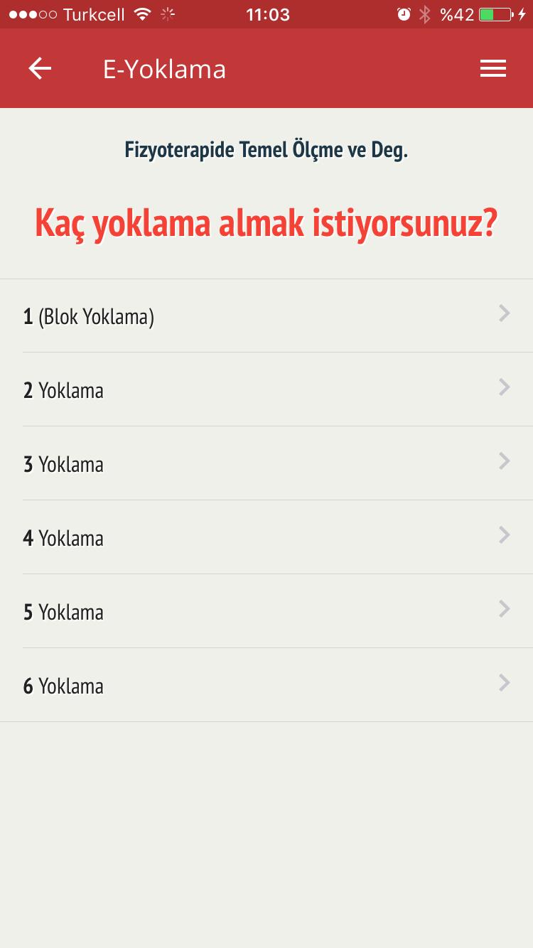 İlgili dersi seçtiğinizde o derse ait OBS sisteminde kayıtlı olan ders saatleri kadar yoklama alabileceğiniz için sistem size kaç yoklama almak istediğinizi soracaktır.