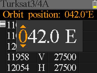 [ / ] tuşlarına basarak liste üzerinde hareket edebilir, [OK] tuşuna basarak düzenleme yapabilirsiniz.