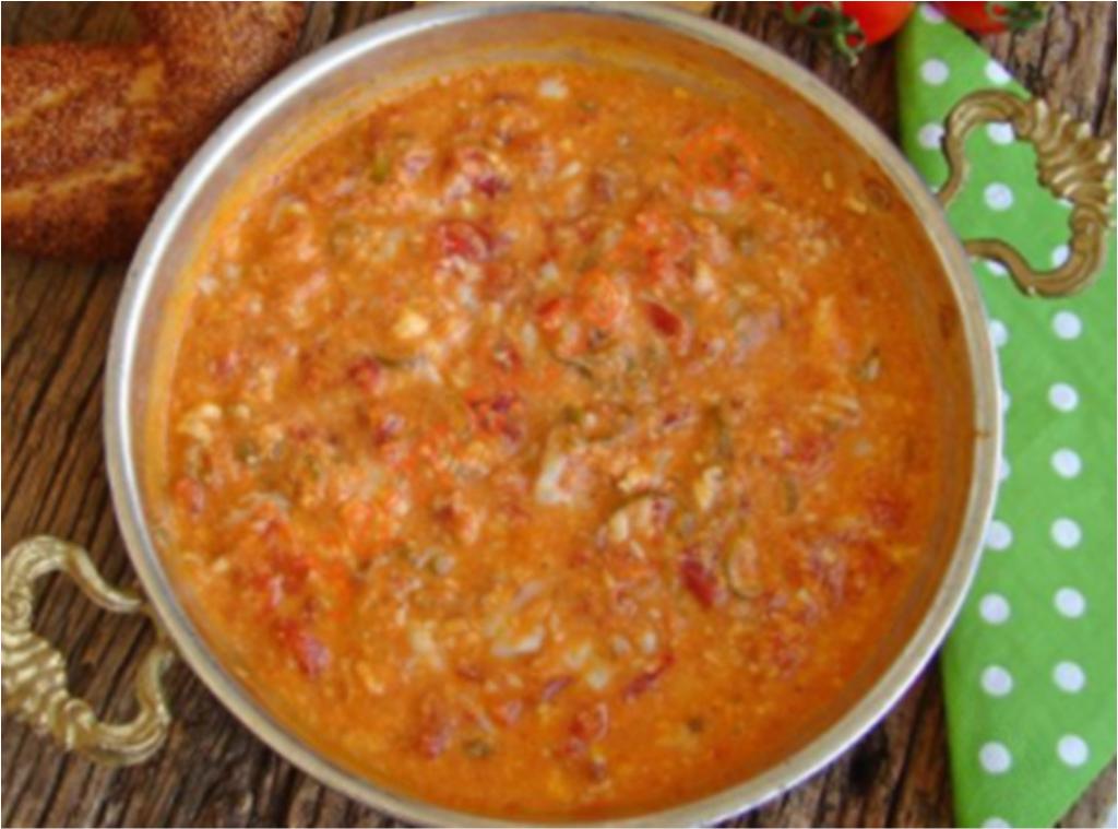 2.14. Ekşimikli Menemen Ekşimikli Menemen 14 1- Yeşilbiber 500 gr / 10 adet 2- Ekşimik 250 gr / 1 çorba kasesi 3- Domates 2500 gr / 10 adet 4- Yumurta 240 gr / 4 adet 5- Ayçiçeği yağı 50 ml / ½ çay