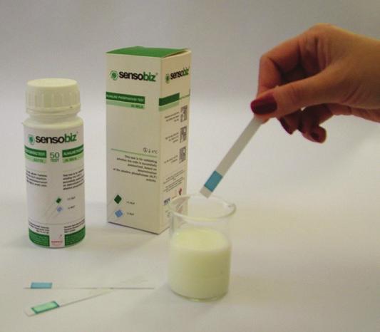 Analitik Test Kitleri 5 SENSObiz - Süt Test Kitleri Alkalen Fosfataz Test Kiti Pastörizasyonun tamamlanıp tamamlanmadığını ve pastörize süte çiğ süt karışıp karışmadığını