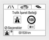 Araç ayarlarının kişiselleştirilmesi 3 127. Arıza Hata mesajları Bilgi Ekranı'nın üst satırında bir 9 ile gösterilir. Arka görüş kamerası aşağıdaki durumlarda doğru çalışmayabilir: Ortam karanlık ise.
