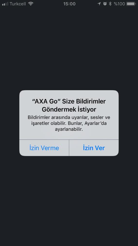 Uygulamayı mobil cihazınıza indirip açtığınızda, ilk sefere mahsus olarak takip eden ekranlar görüntülenecektir.