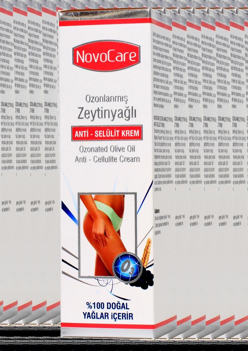 BAKIM KREMLERİ NovoCare Anti Selülit Krem Ozonlanmış zeytinyağı, biberiye yağı, buğday ruşeym