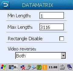 DATAMATRIX Newland PT30 Kullanım Kılavuzu DATAMATRIX barkod tipi ile ilgili ayarların belirlenmesini sağlar. Okuma açık, Okuma kapalı. Min Length Okunabilecek minimum karekter sayısını belirler.
