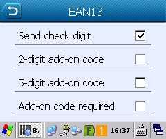 Extension EAN-8 tipi ek barkodlarının nasıl kullanılacağının belirlenmesini sağlar. Seçenekler Disable EAN-8 extended : Ek barkodlar aktarılmaz. Enable EAN-8 extended : Ek barkodlar aktarılır.