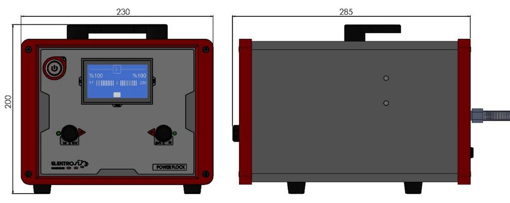 6 TEKNİK ÖZELLİKLER 6.1 KONTROL ÜNİTESİ Giriş Voltajı 220V 50Hz Güç 150W Tipi EN 50050-2 Elektrik Koruma Sınıfı IP64 6.