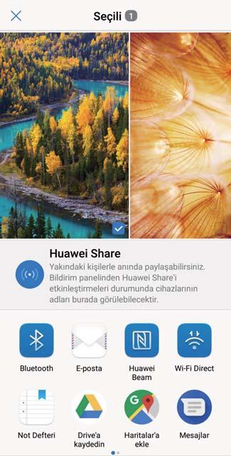 Cihaz Bağlantısı Huawei Share Kullanarak Huawei Cihazları Arasında Hızlıca Dosya Paylaşın Fotoğraflar, videolar ve diğer dosyaları Huawei cihazları arasında hızlı şekilde aktarmak için Huawei Share
