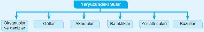 Yeryüzündeki Sular Başta balıklar olmak üzere bütün canlılar suya ihtiyaç duymaktadır. Okyanus, deniz ve göllerde yaşayan bitki ve hayvanların sayısı karalarda yaşayanlara göre çok daha fazladır.