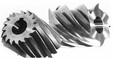 26 denir. ġekil 3.10 da sağ ve sol helis kanallı freze çakıları görülmektedir. Makine parçalarının yüzeylerinin frezelenmesinde kullanılır.(megep,2007) ġekil 3.
