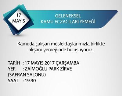 DUYURULAR ADEO ÇALIŞMA RAPORU 107 14 MAYIS ECZACILIK GÜNÜ KUTLAMALARI 14 MAYIS ECZACILIK GÜNÜ KUTLAMA ETKİNLİKLERİ (02.05.