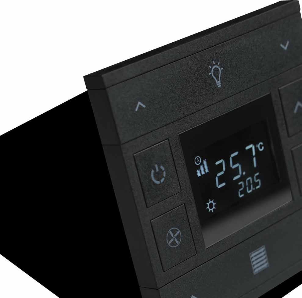 Termostat Anahtar Priz sade bir dokunuş, sınırsız konfor termostatlar Oria serisi termostatlar 4 folda kadar genişleyebilen, aynı anda hem