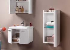 Mirror unit with oval corners, soft close mirror door and inside shelves tall unit with short and tall size options, glass