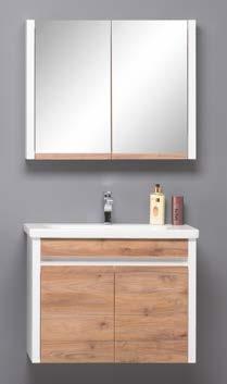 furniture unit Body MDF lam; glossy MDF soft close doors 41*52 cm ceramic washbasin.