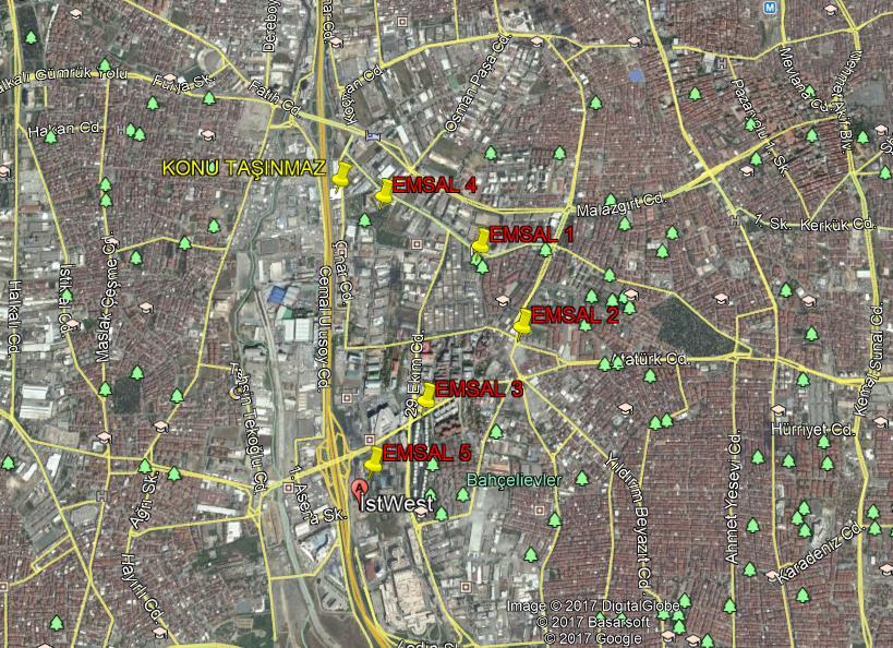 2. Değerlemeye konu taşınmazla aynı bölgedeki Güneşli Yolu Caddesi üzerinde yer aldığı beyan edilen, 200 m² kullanım alanlı depolu dükkan 1.350.000,-TL (6.750,-TL/m²) bedelle satılıktır.