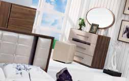 The stylish modern accents of the Zenit Bedroom Set reflect a refined