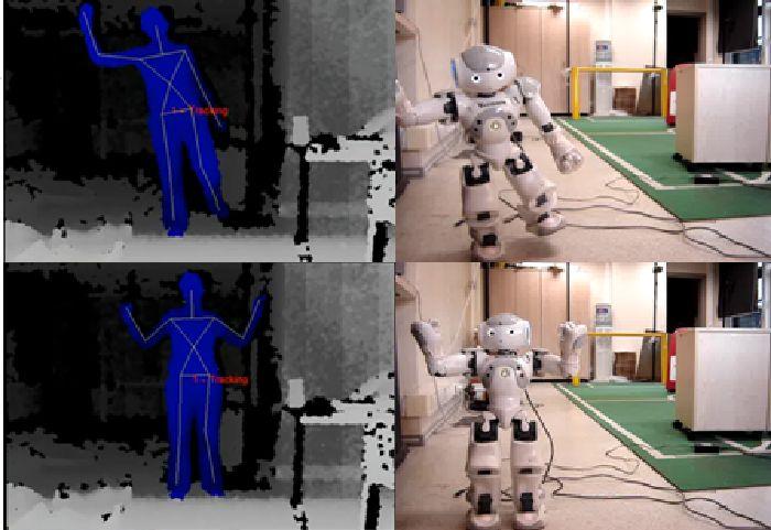 Yaşlı Kişiler için Geliştirilmiş Egzersiz Eğitmeni Robotu Robot insan eğitmenden egzersiz hareketlerini nasıl yapması