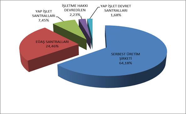 1 1. ÜRETİM 1.1 LİSANSLI ÜRETİM Tablo-1.